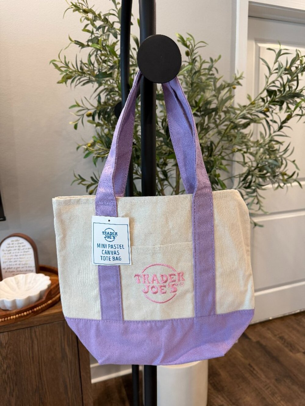 Trader Joe's Special Edition Mini Pastel Canvas Tot